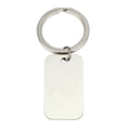 Blank Engraving Name Mirror Polished Stainless Steel Keychains