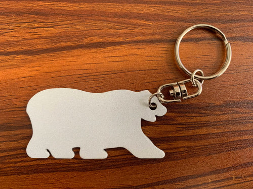 Aluminum Alloy Keyring for DIY Printing. Promotional Souvenir Gift