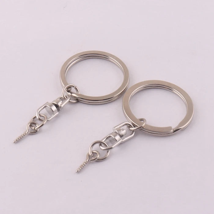 Blank Metal Flat Split Key Ring Keychain for Gifts Accessories Key Chain