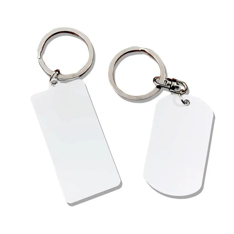 Aluminum Alloy Keyring for DIY Printing. Promotional Souvenir Gift